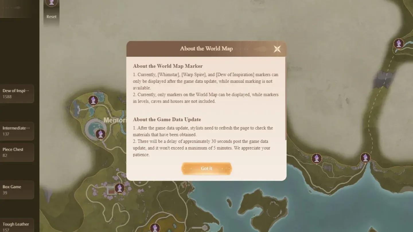 Warp Spire fast travel activation