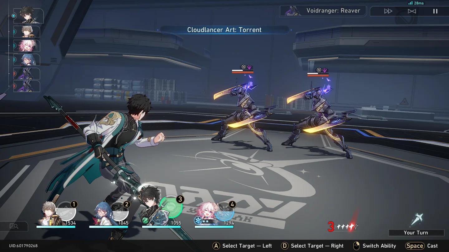 Honkai Star Rail Highlight Energy bar filling during combat