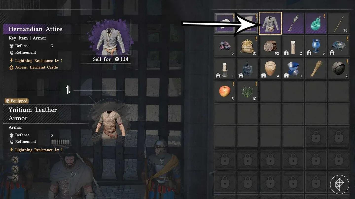 Hernandian Attire in inventory