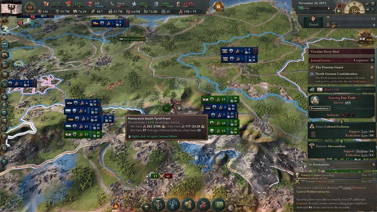 Army composition management