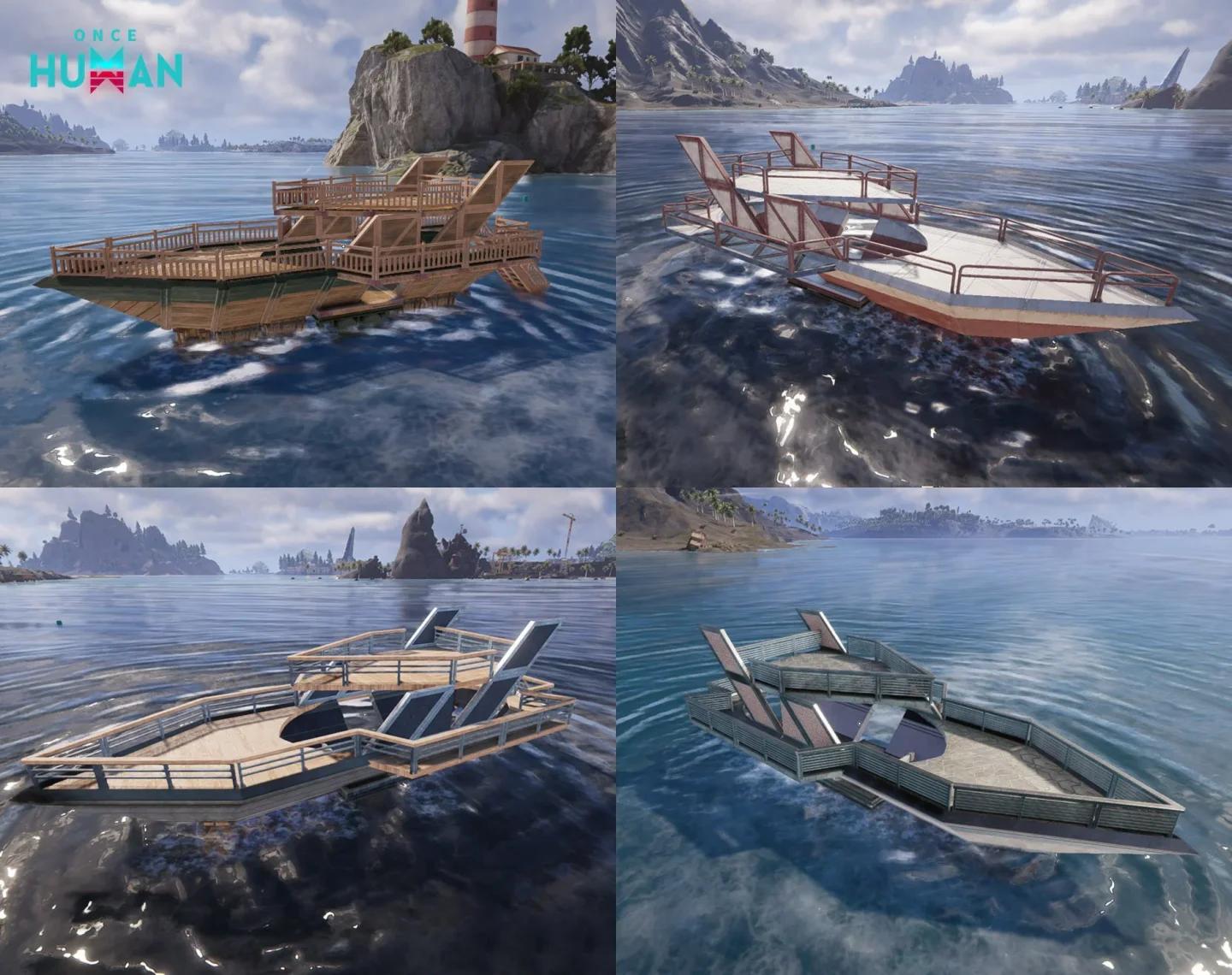 Modulares Rumpf- und Deck-UI für den Schiffsbau in Once Human Isles of Abyss