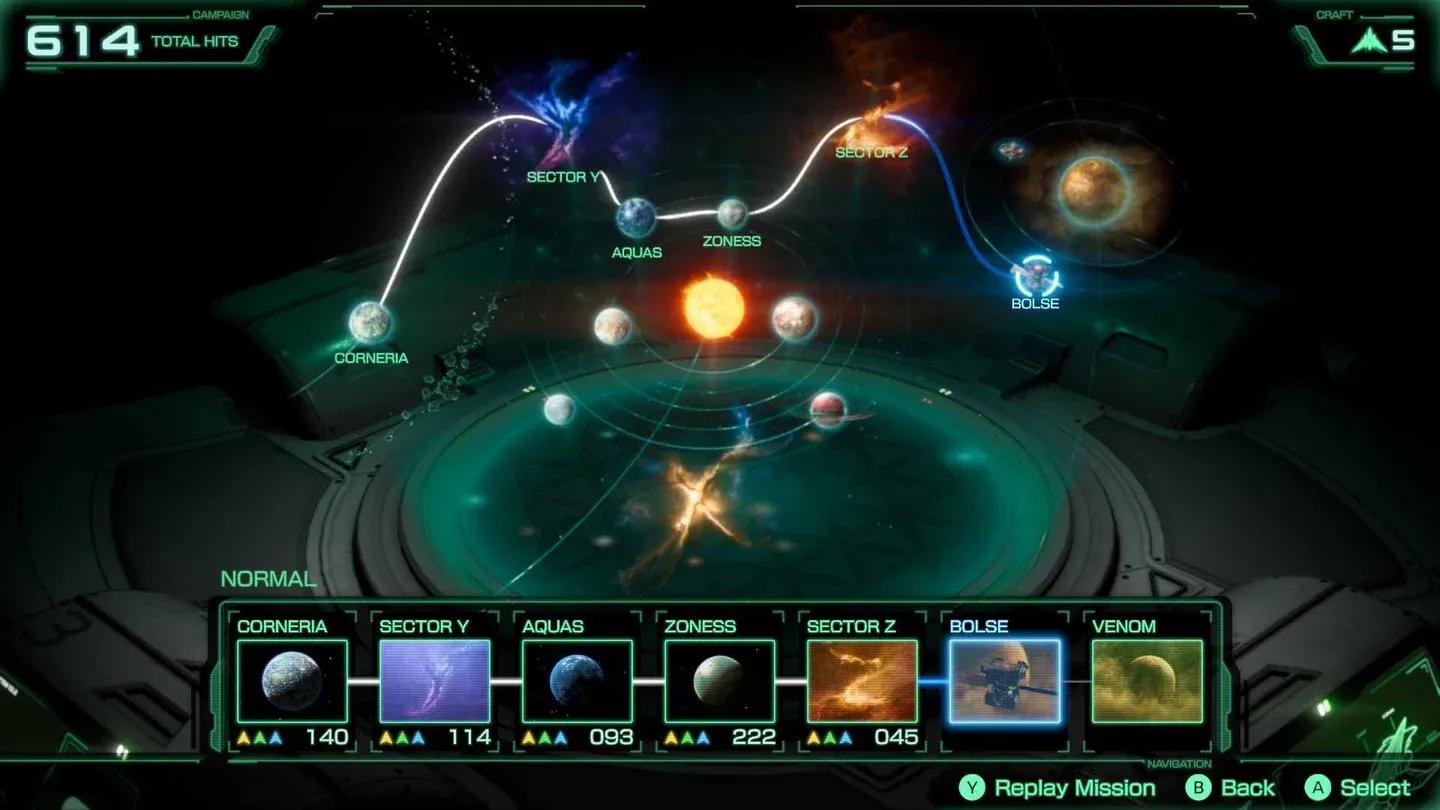 Challenge Mode stage select