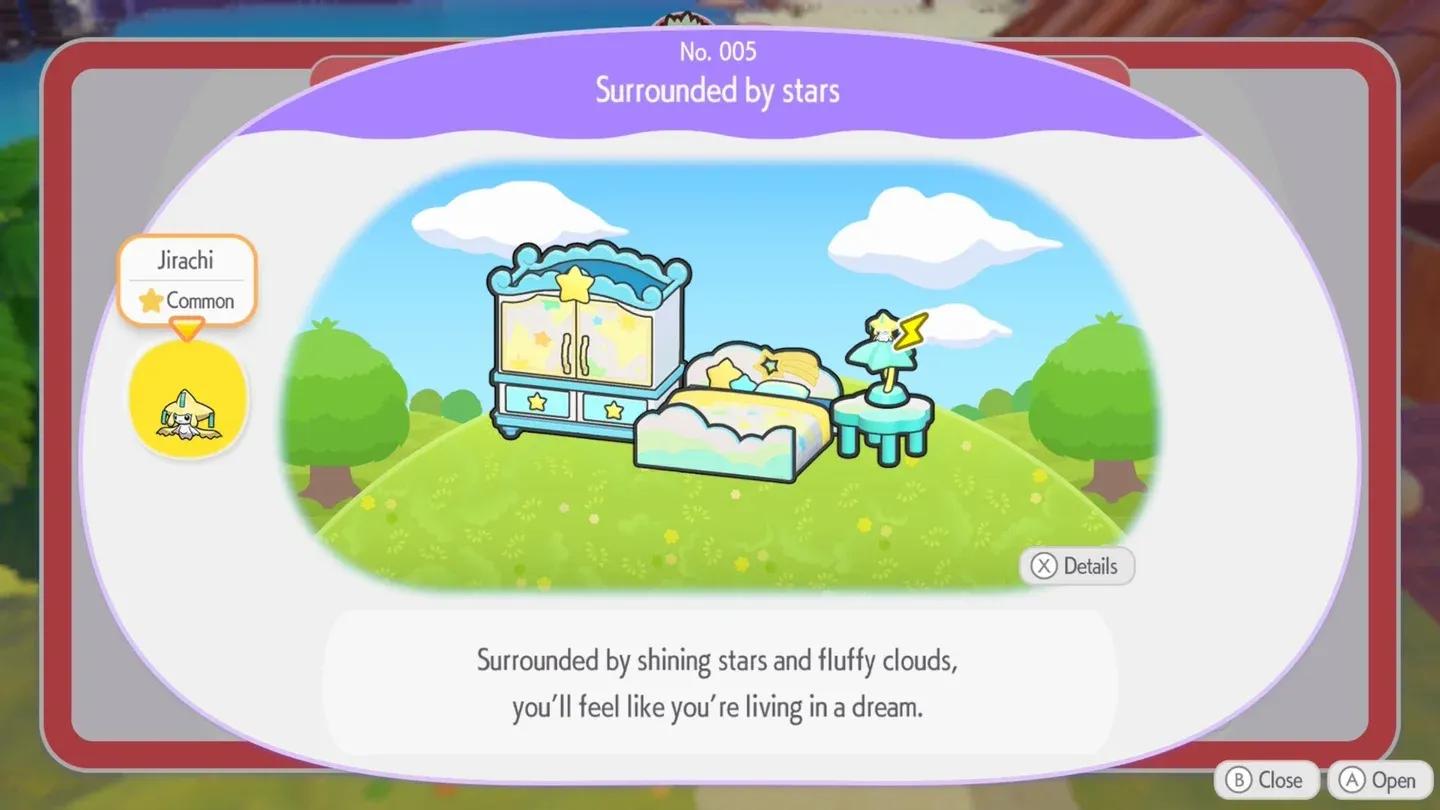 Jirachi's star habitat layout