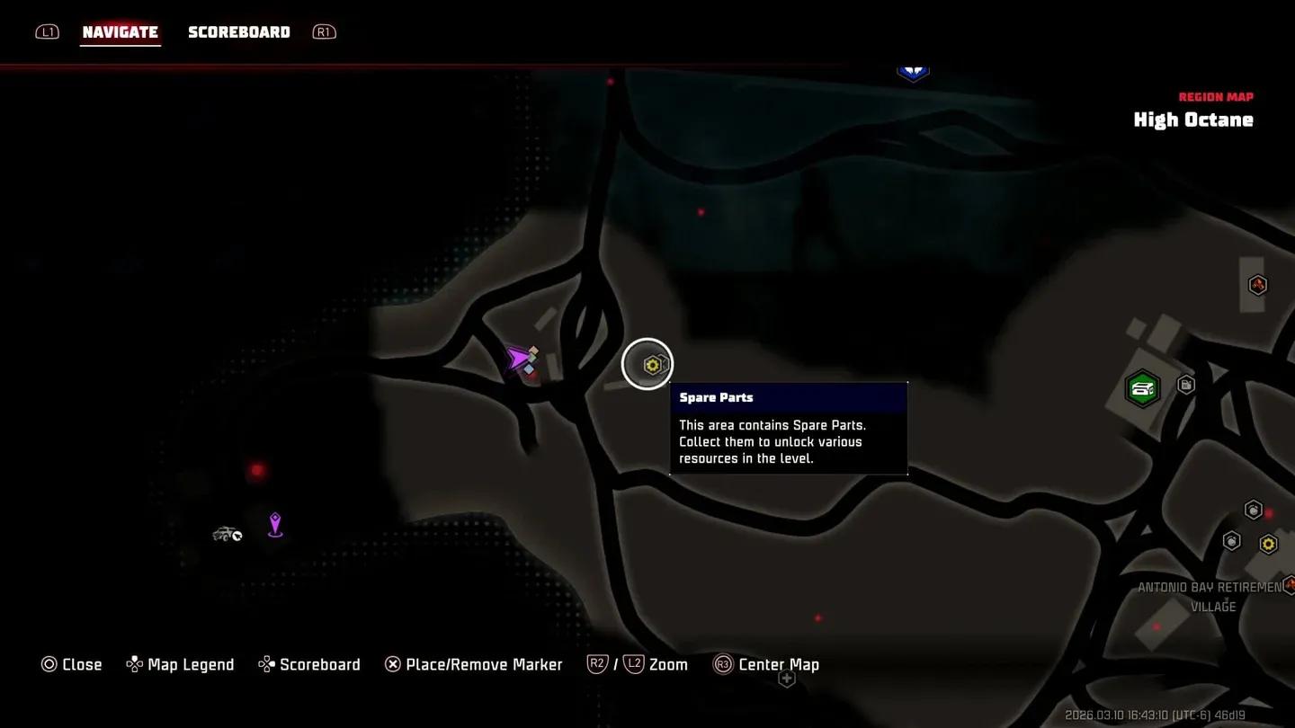 Winch truck map selection