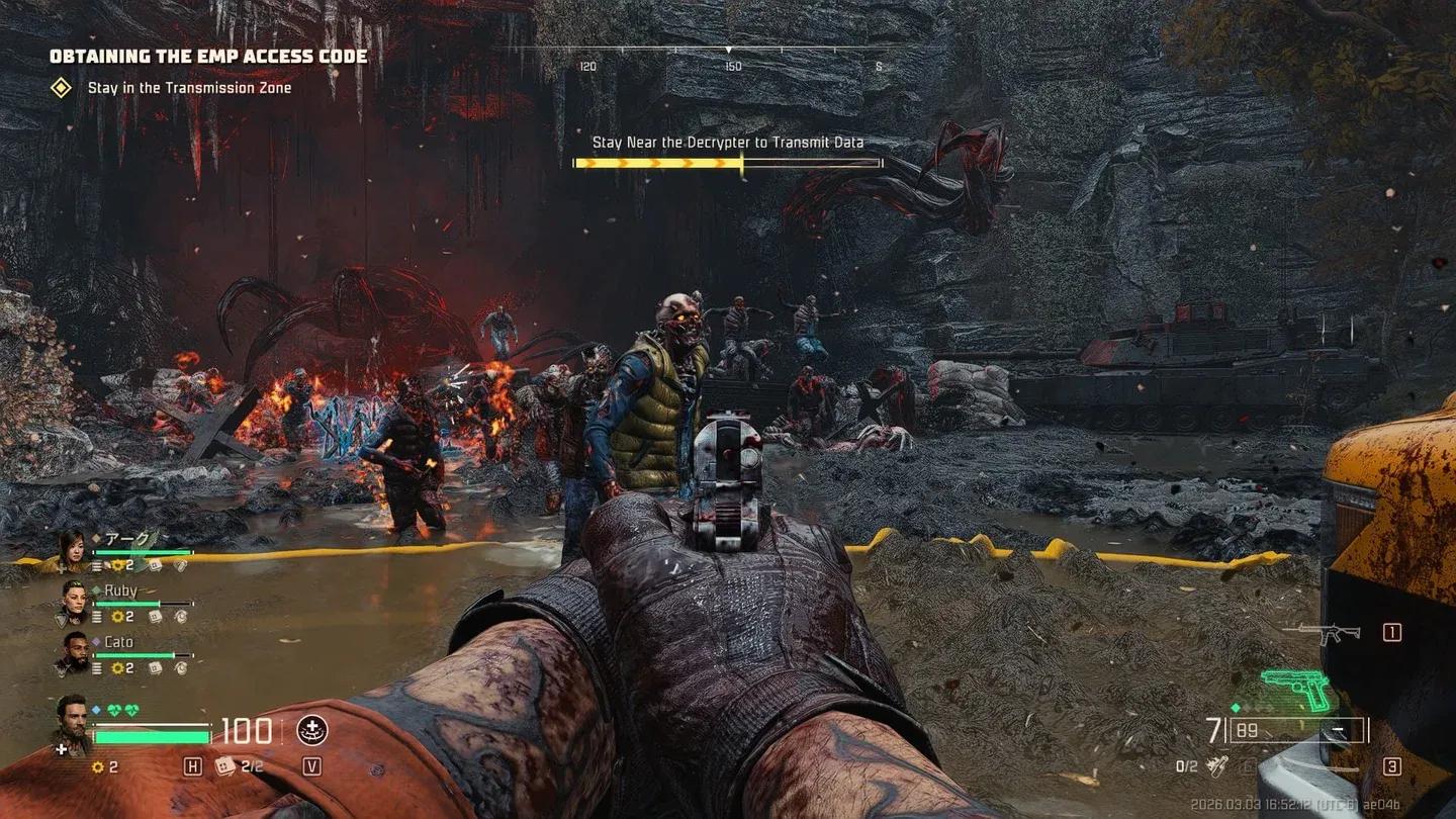 Weapon loadout selection screen