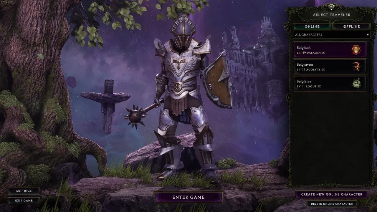 Selección de nivel antes de entrar a la Arena