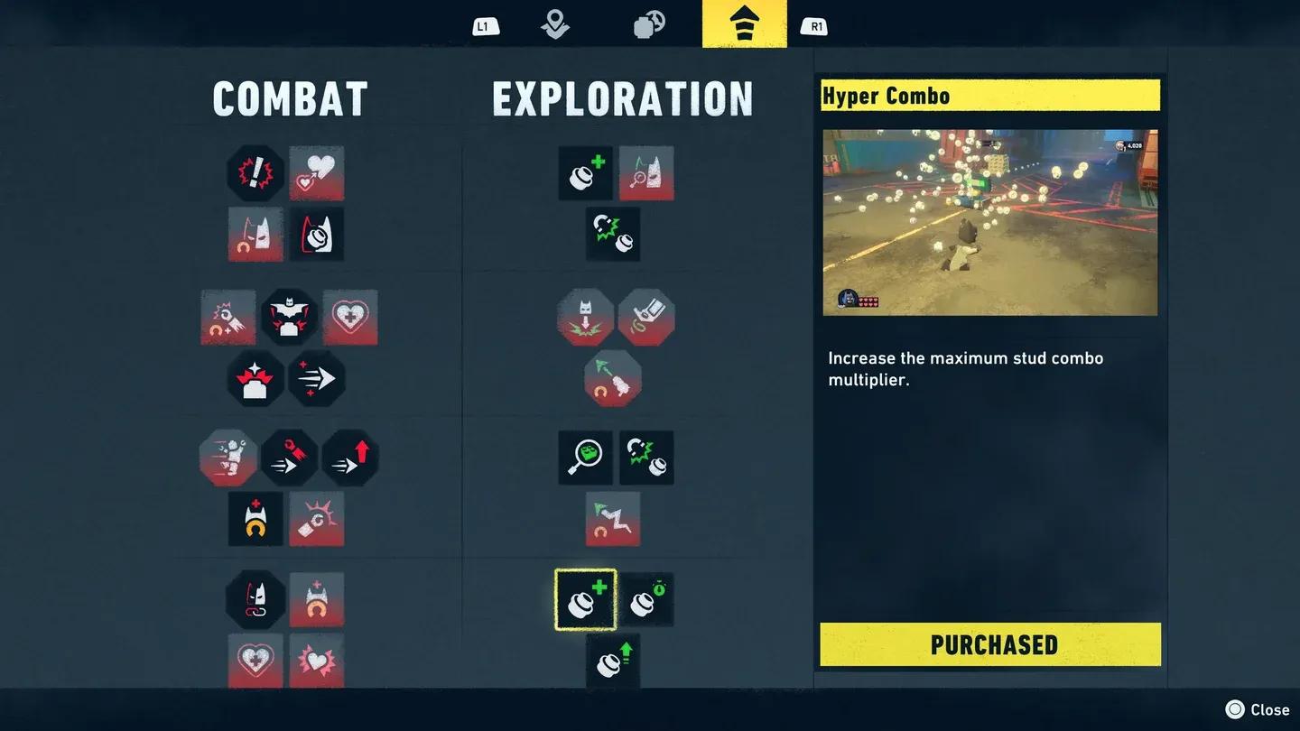 Exploration tree stud upgrades