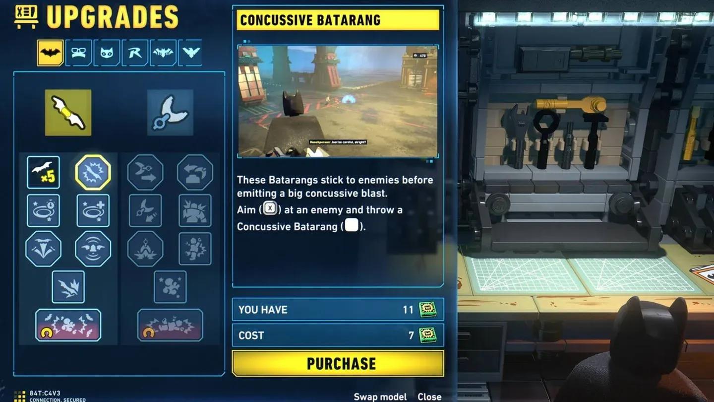 Batcave Workbench upgrade screen