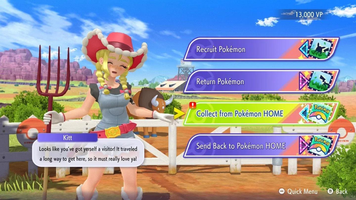 Opsi transfer menu Rekrut