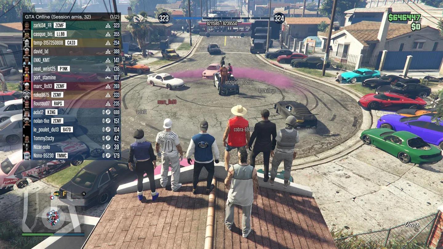 GTA Online console player lobby