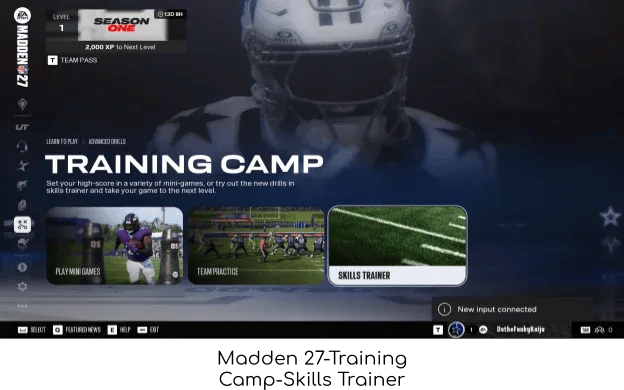 Madden NFL 27 Skills Trainer 가이드
