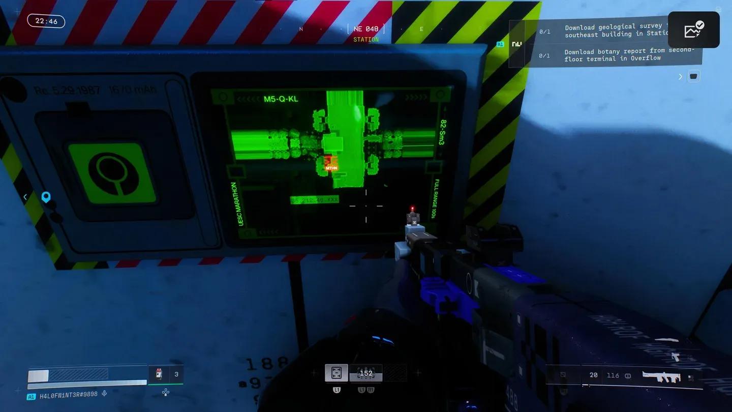 Cryo Archive terminal ekranı