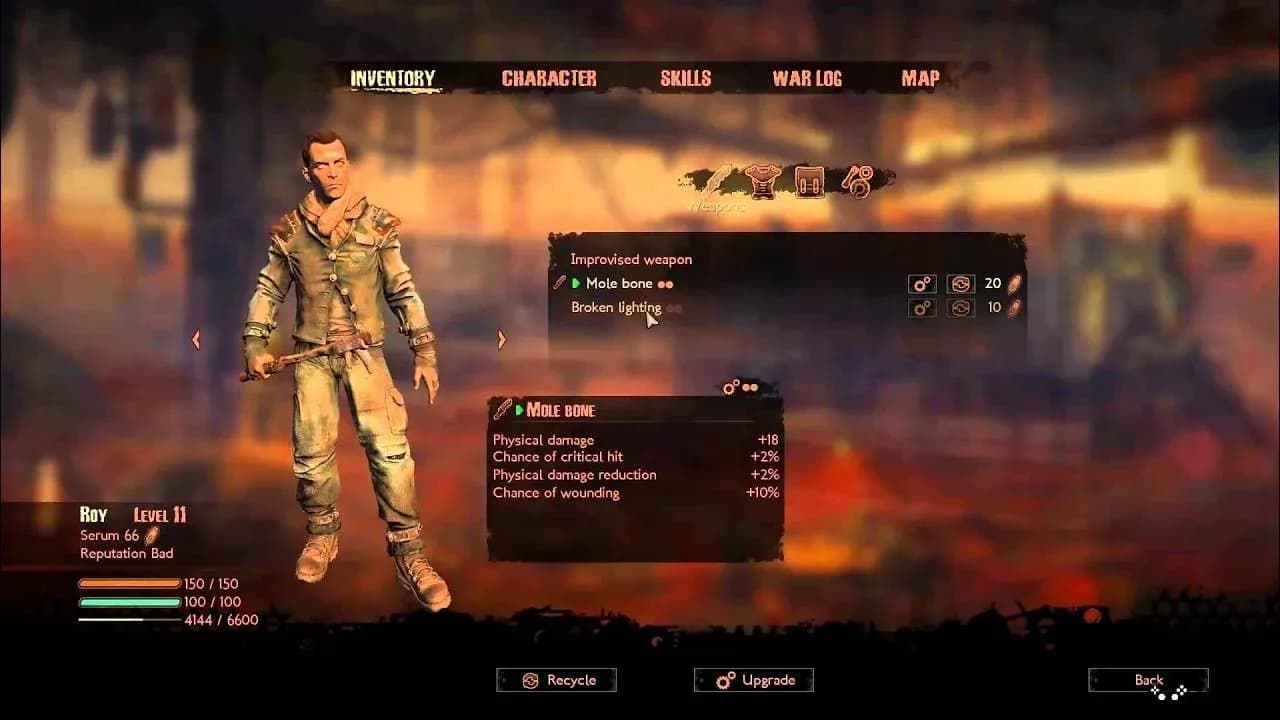 Kum atma yükseltmeleriyle yetenek ağacı