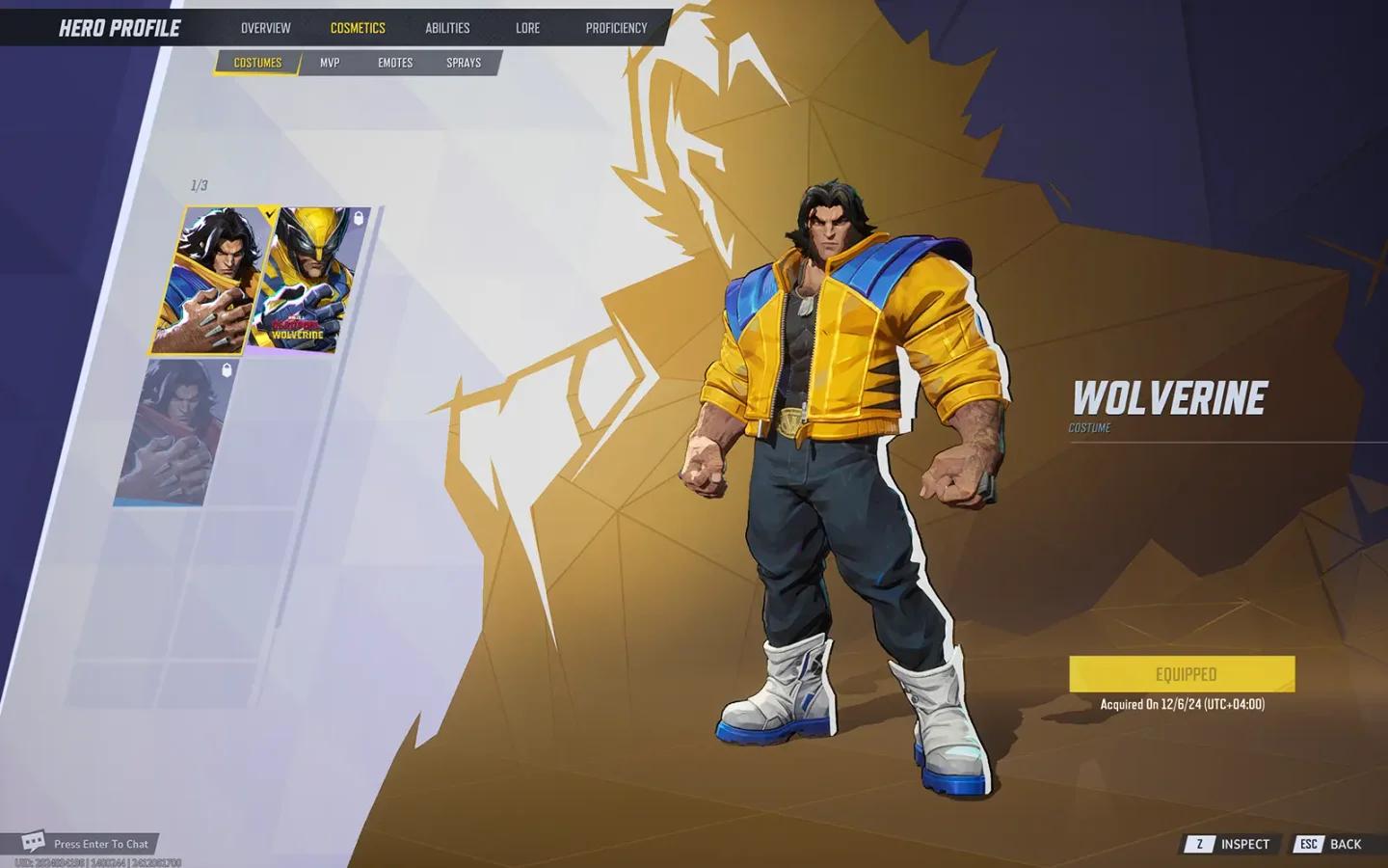 敵のVanguardとの距離を詰めるために跳躍スキルを使用するWolverine