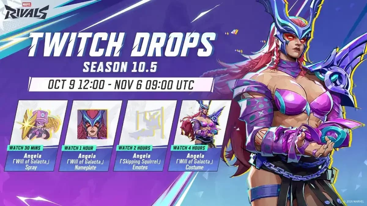 Marvel Rivals Season 10.5 Twitch Drops: All Rewards & How to Claim Them