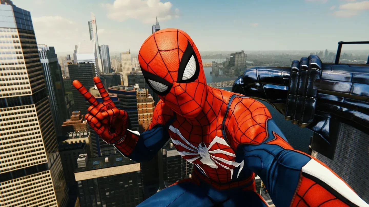 Peter Parker suiting up in Brand New Day