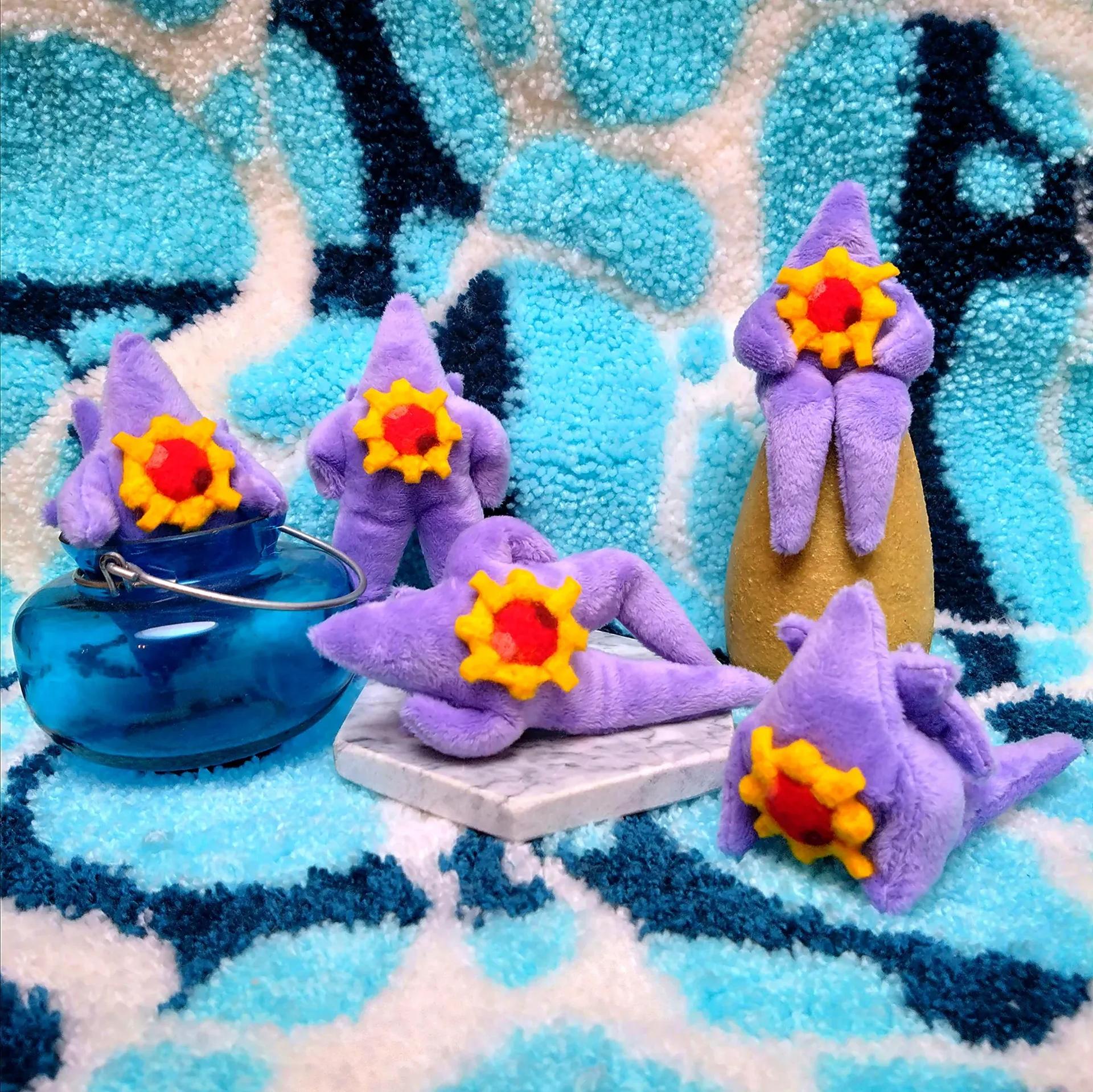 I made a bunch of posable mega starmie ✨ : r/pokeplush