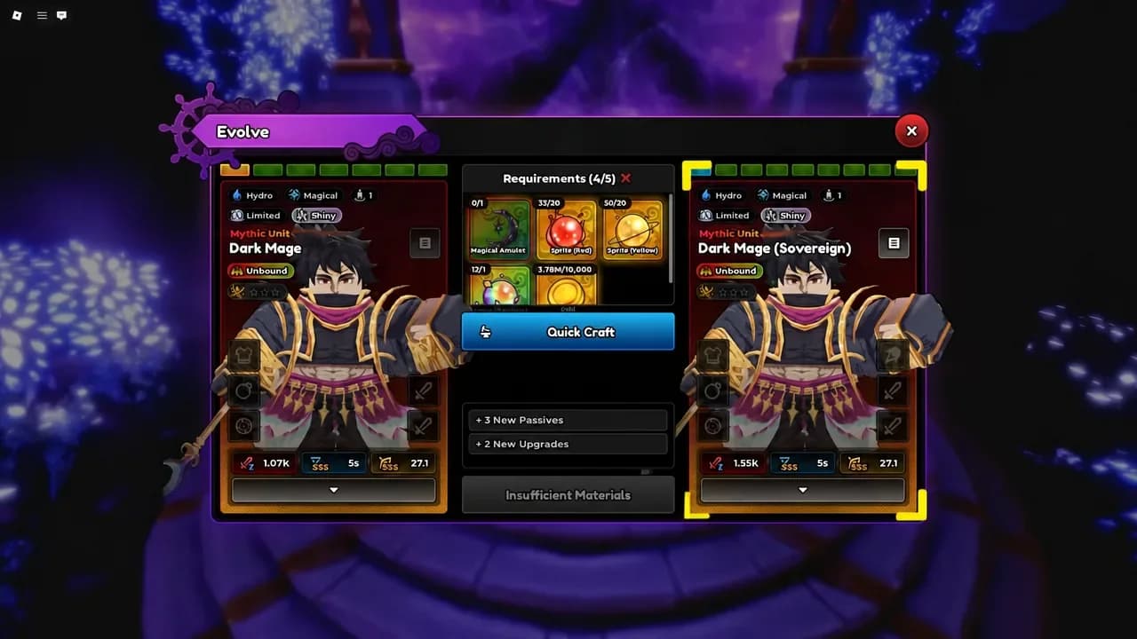 Supreme Being Sovereign anime adventures meta unit placement card