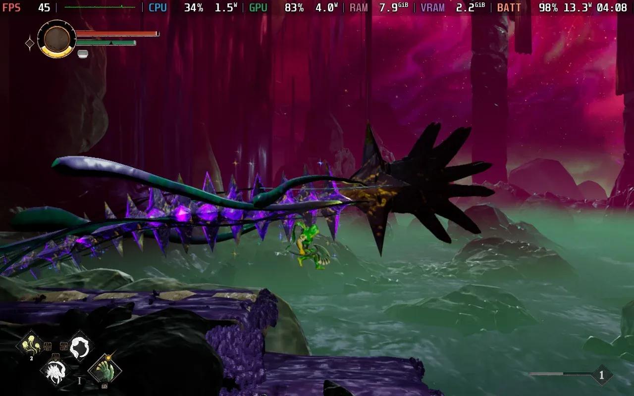 Force bar drains as you attack