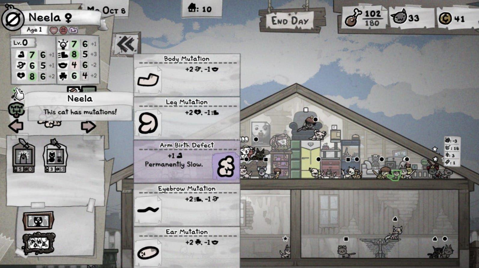 House stat overview screen