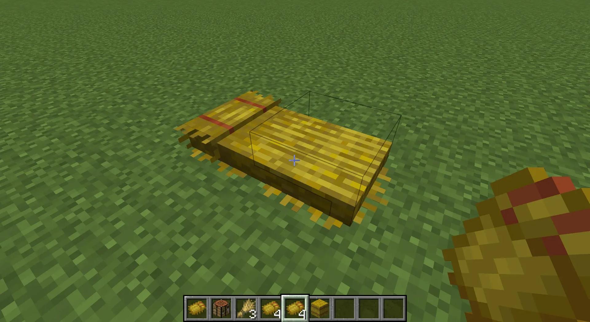 Minecraft Guide: How to Make Straw Bed