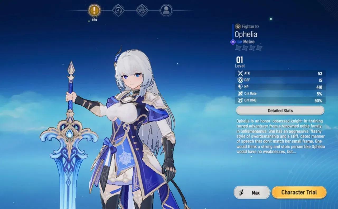 Recommended Ophelia team setup