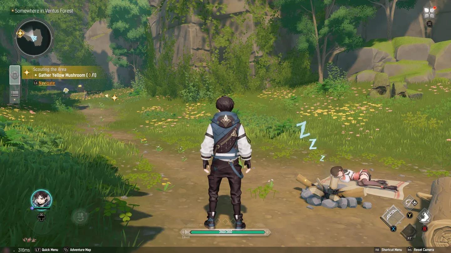 Friends Menu on home screen