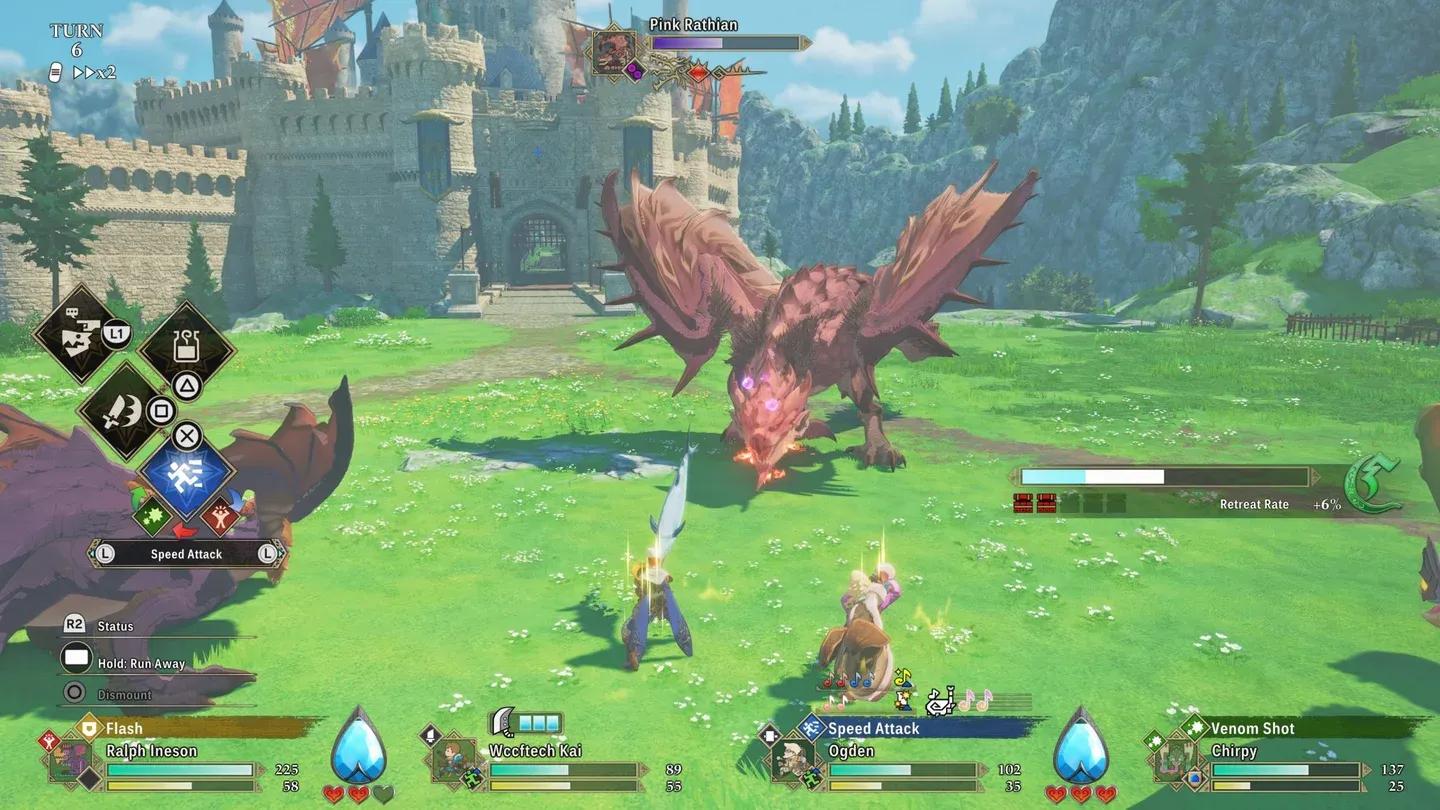 Pantalla de estadísticas de la armadura Rathalos