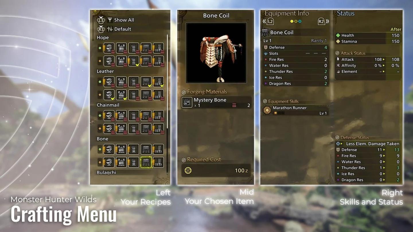 Roqul's Smelting Foundry menu showing monster materials available for conversion into Armor Spheres