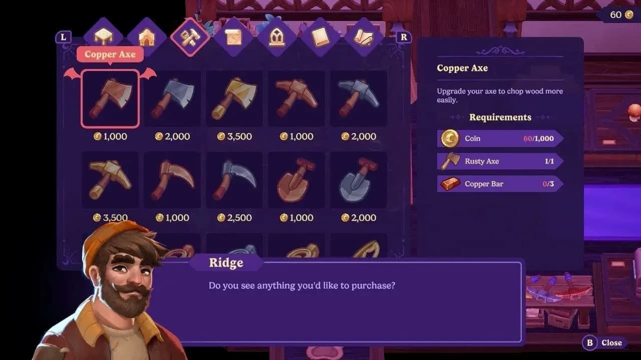 How to Upgrade Tools in Moonlight Peaks — GameTyrant