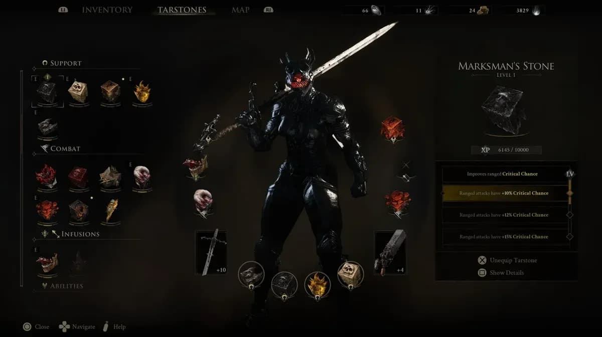 Shell loadout and abilities