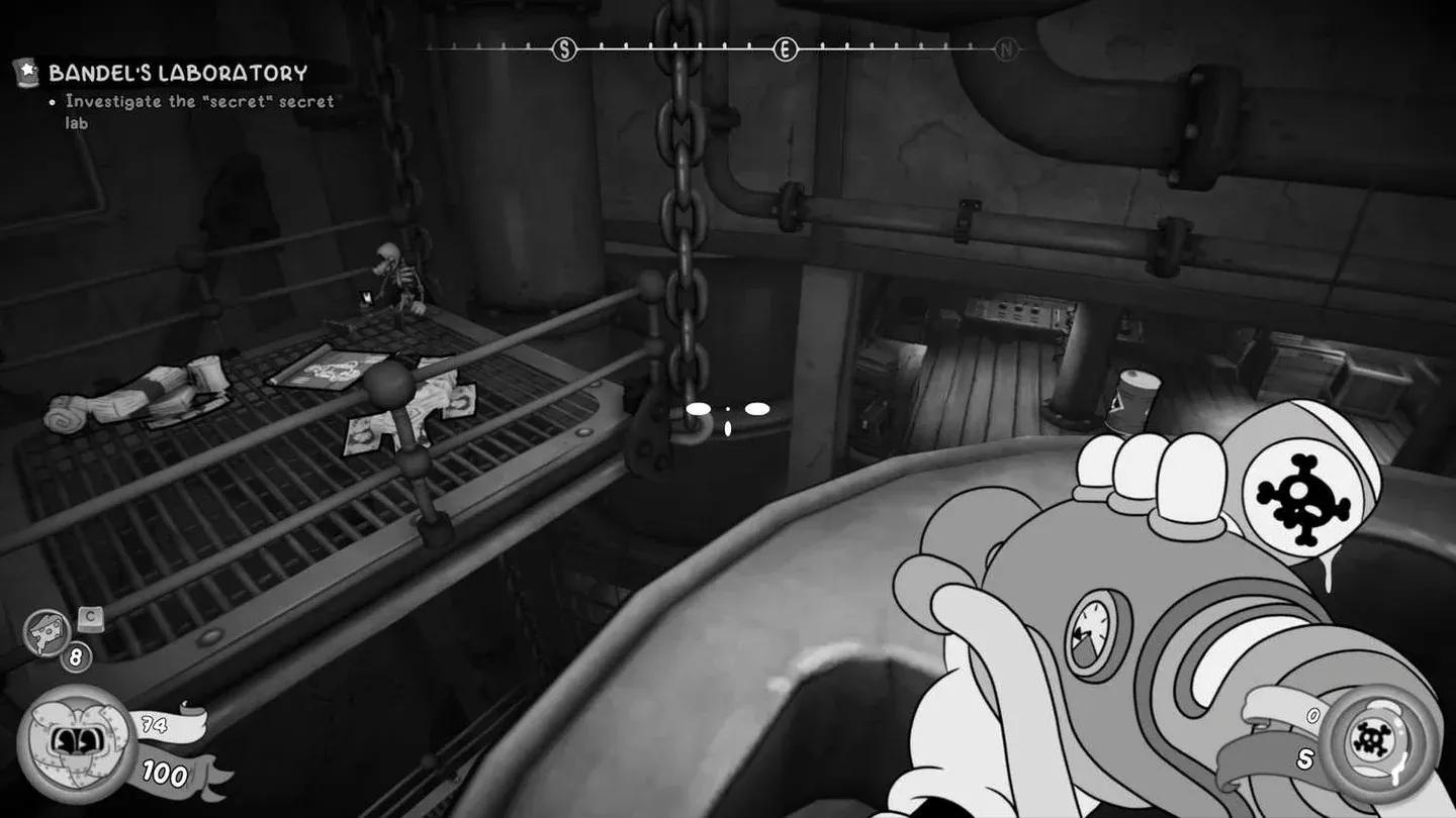 Hidden desk comic in the lab