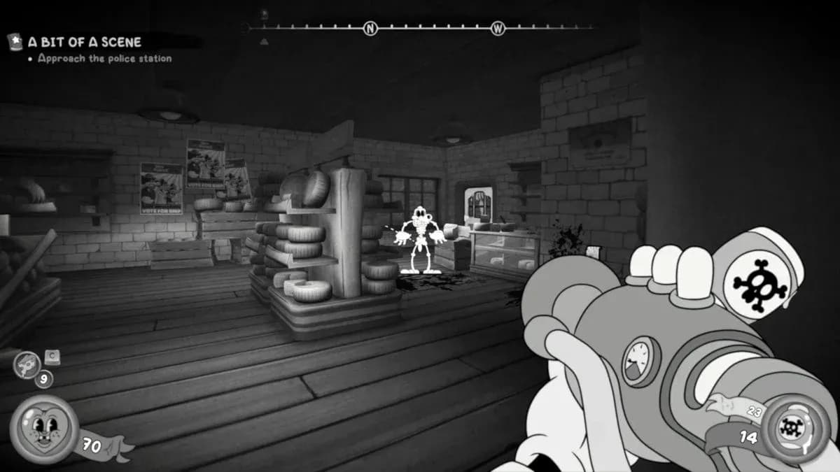 Letter location after the shootout