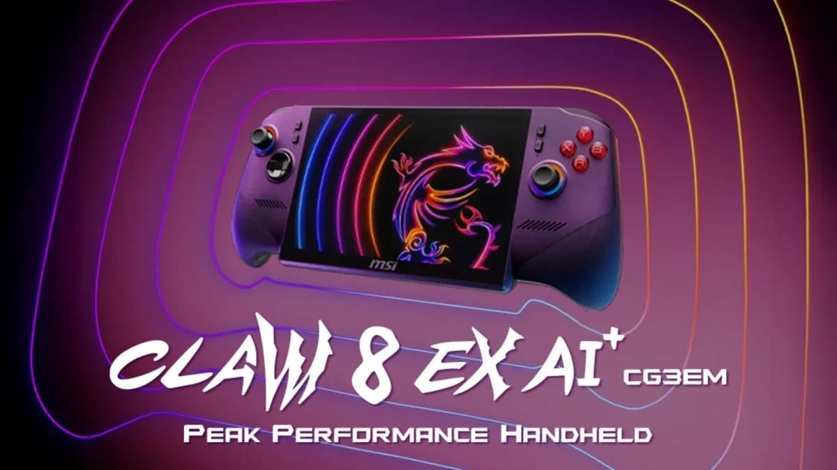 MSI Claw 8 EX AI+ کا $1,800 میں اجرا، مزید قیمتوں میں اضافے کا انتباہ image