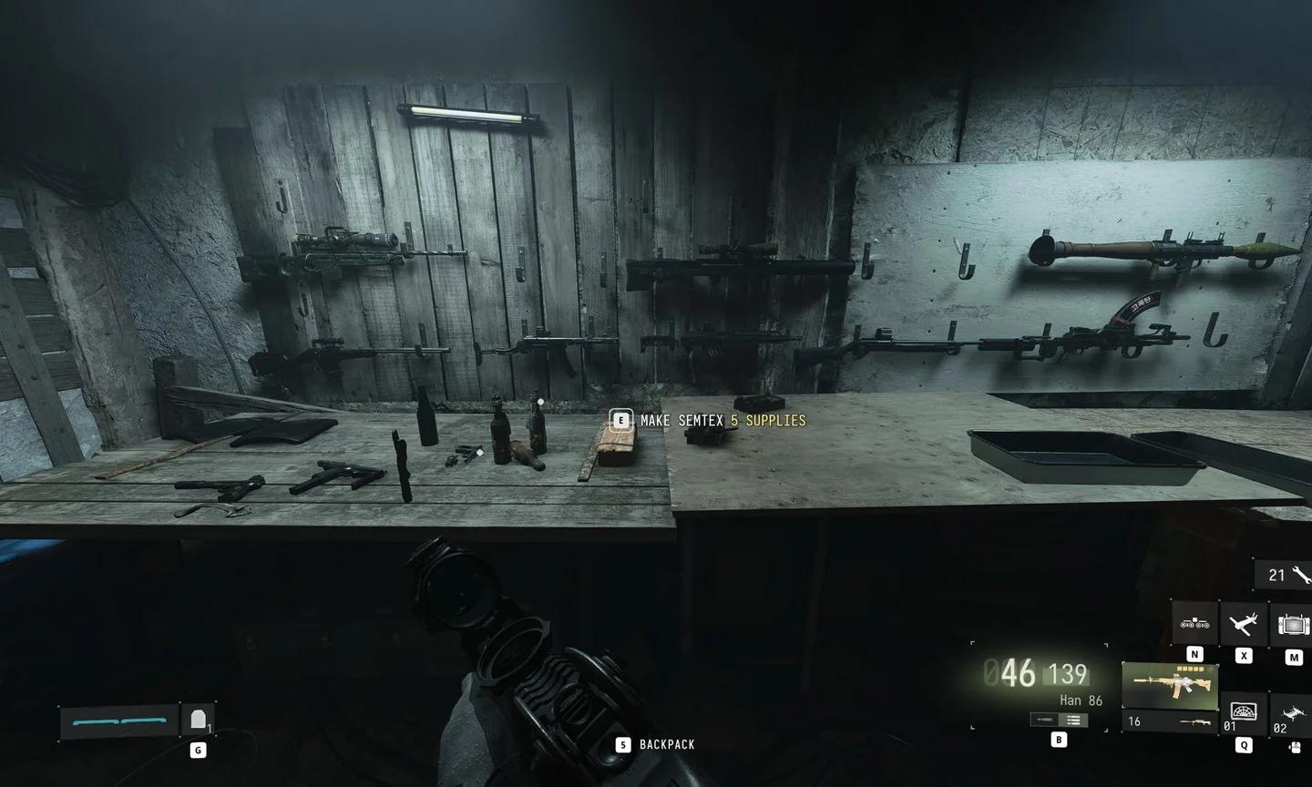 ตัวเลือกการซ่อมแซมอาวุธและอุปกรณ์ที่ Base Camp ในระหว่างภารกิจ Stranded