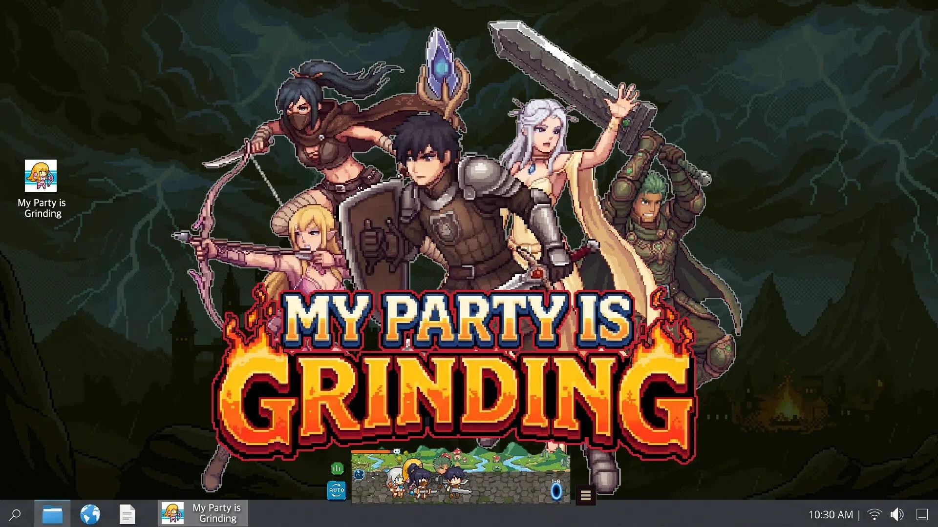 My Party Is Grinding Banner