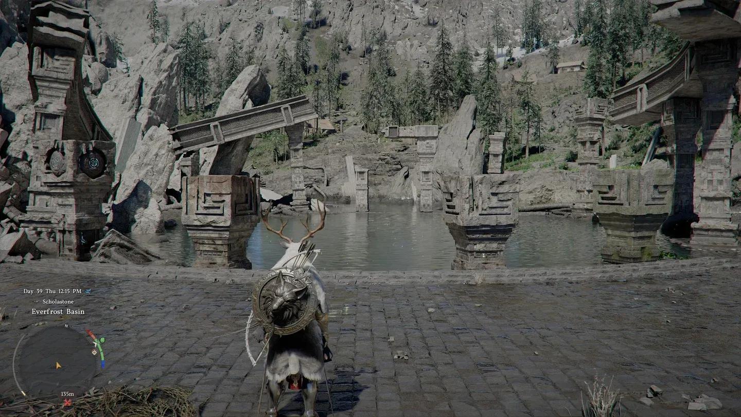 Secuencia de salto en pilares con braseros