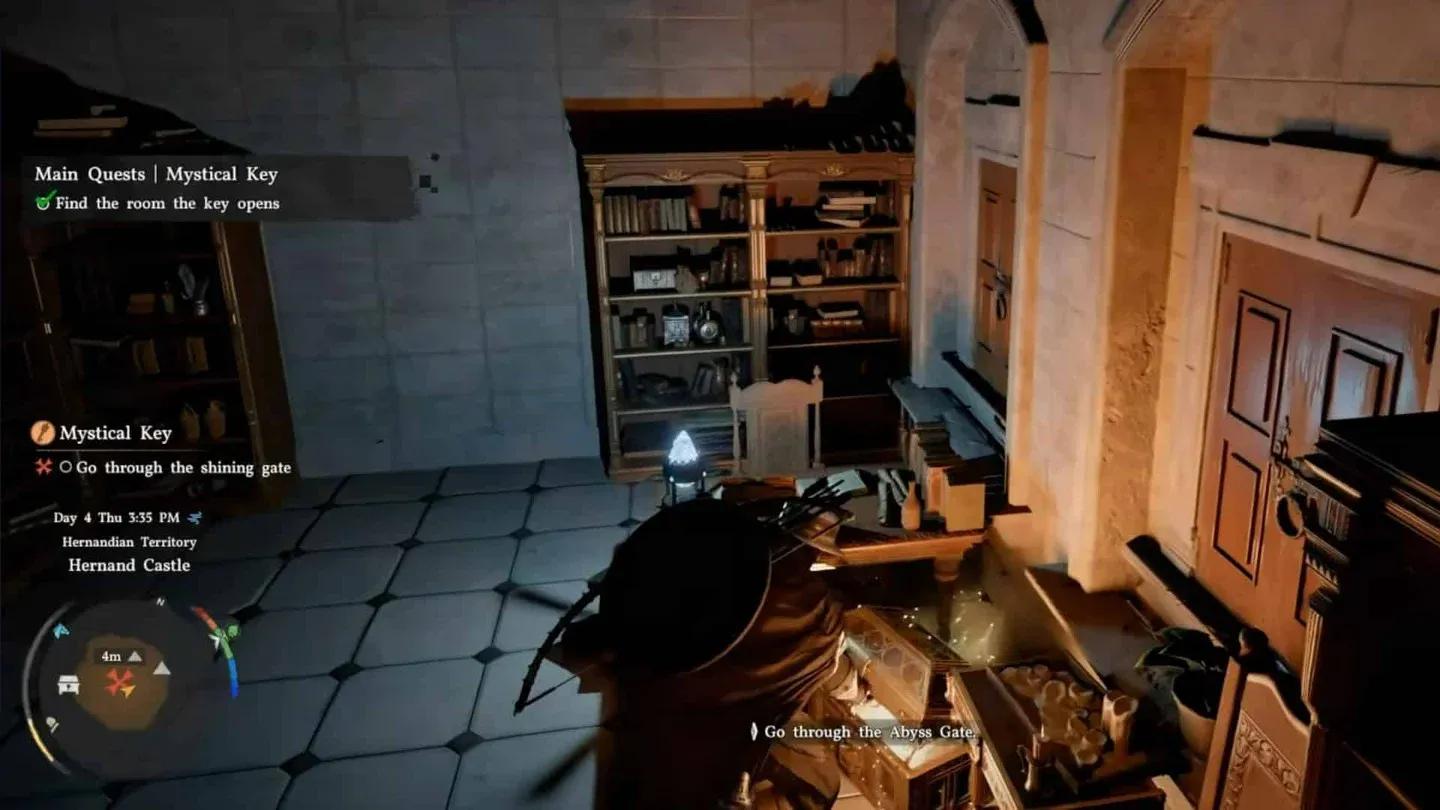 Examine the key before entering