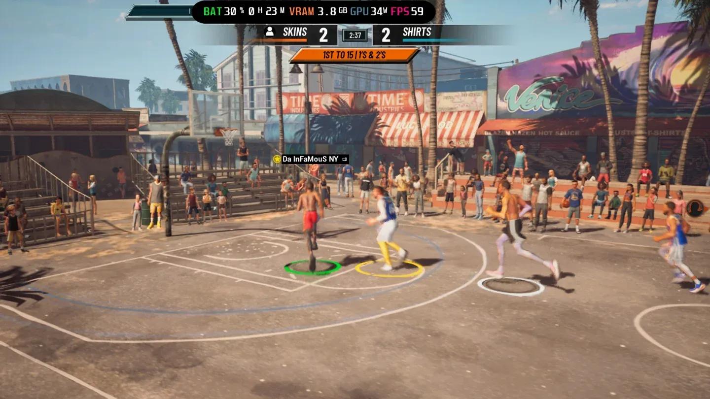 Venice Beach court in NBA THE RUN