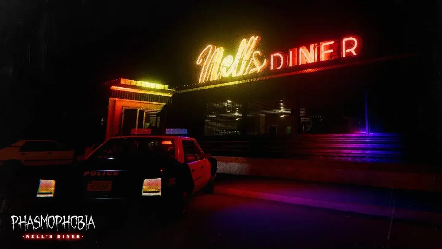 Nell's Diner neon sign exterior
