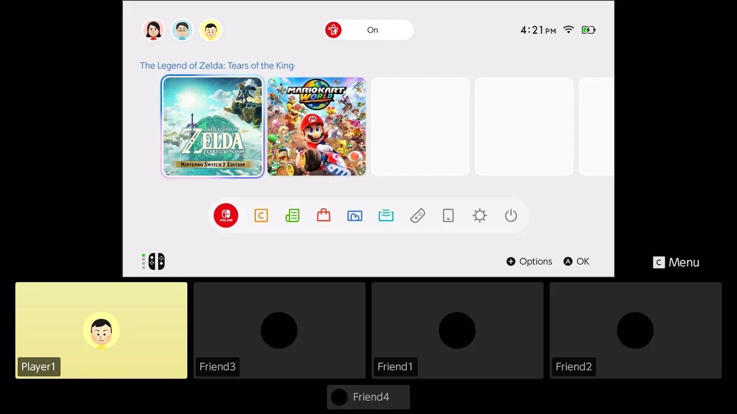 GameChat session invite screen