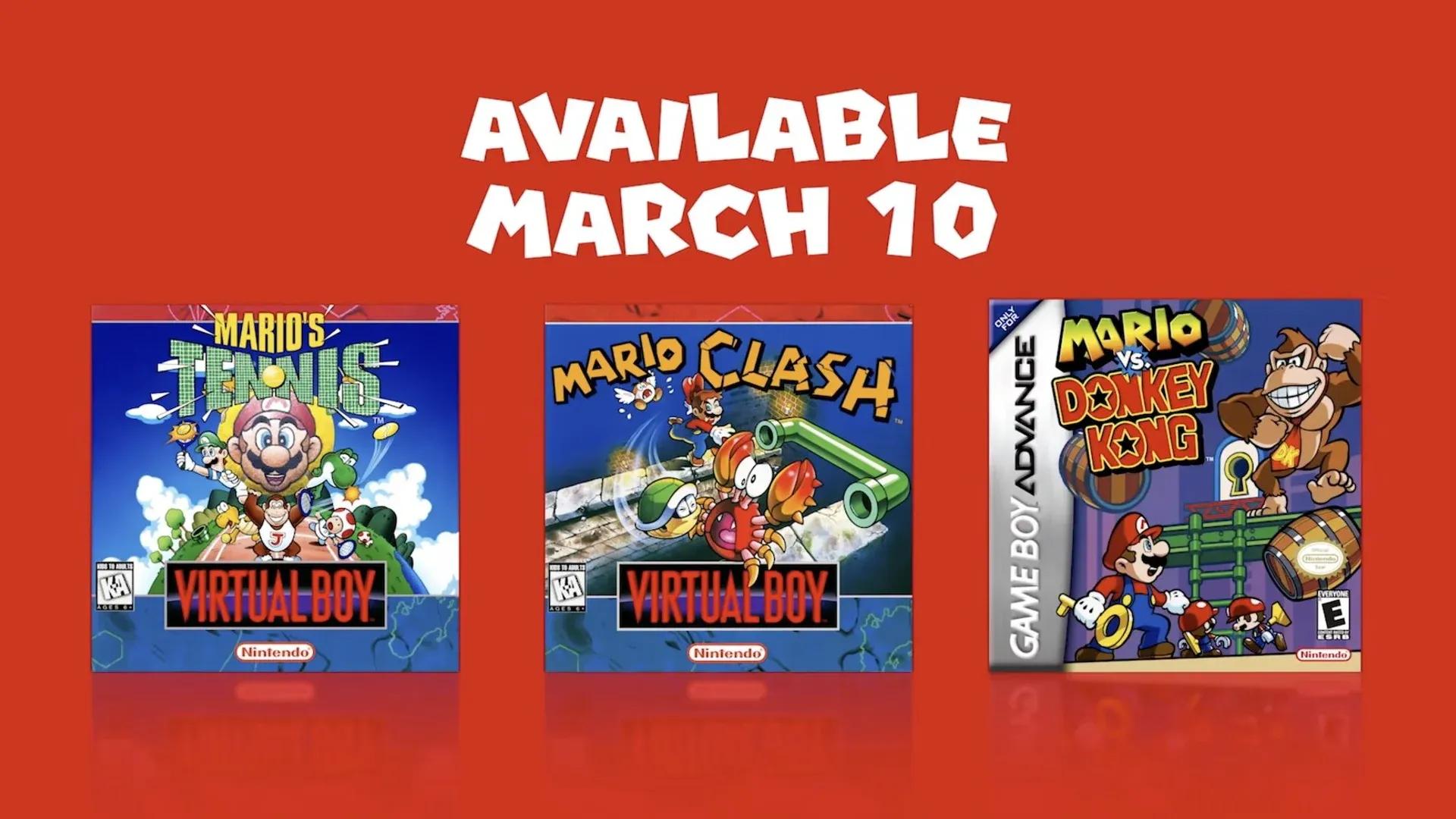 classic Mario games ...