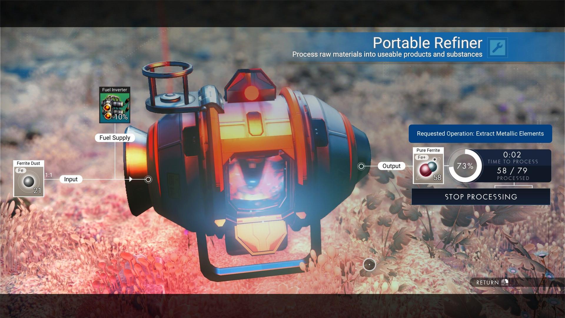 Processing Plant terminal