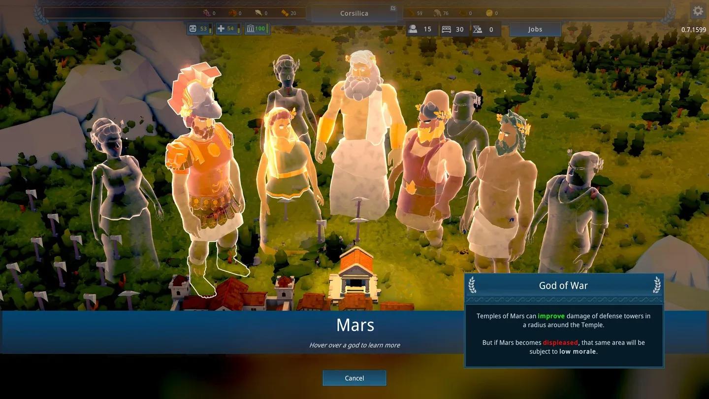 Ceres temple radius over farms