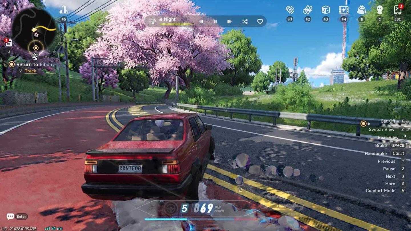 Handbrake drift on NTE streets
