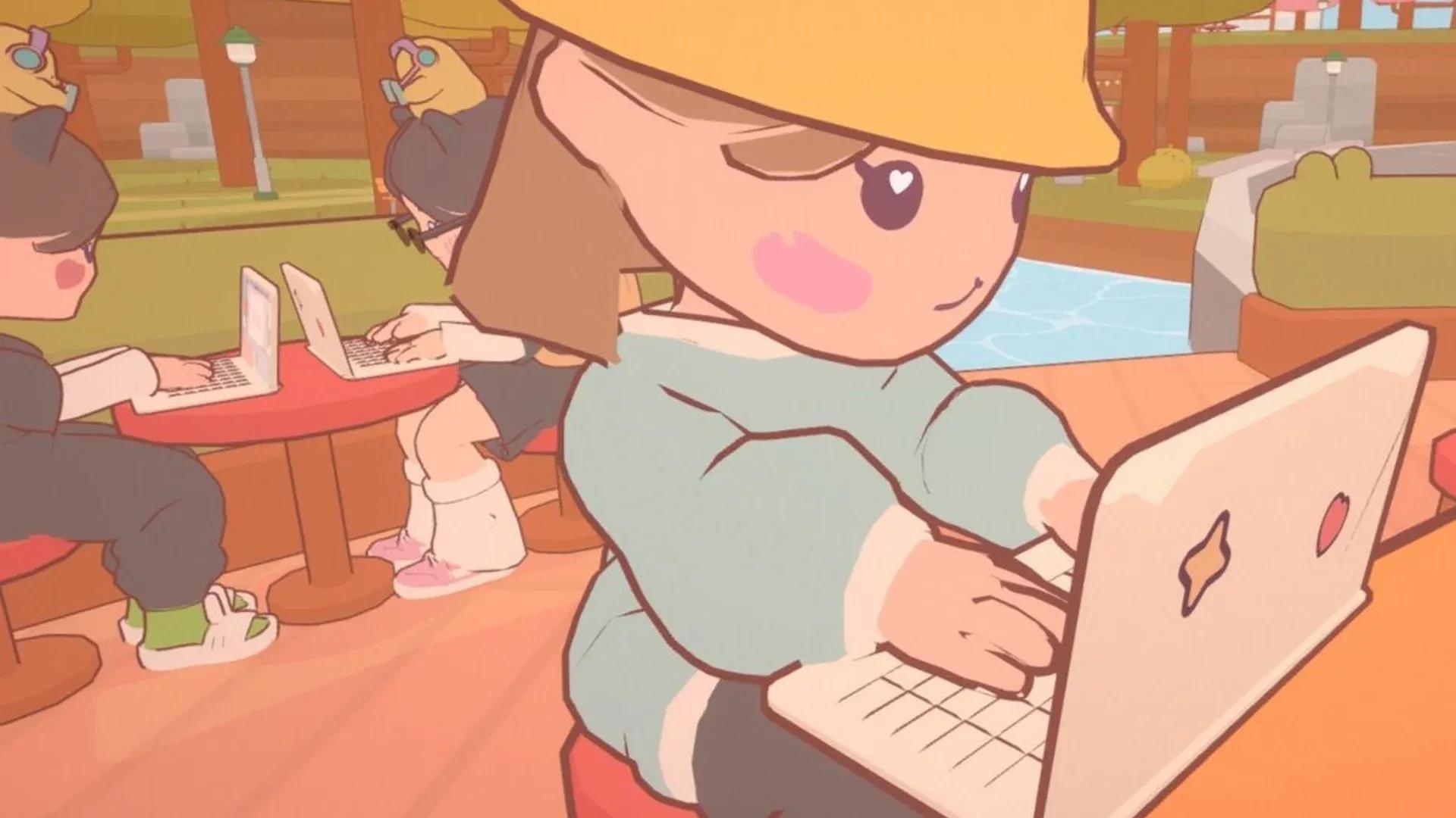 This cozy multiplayer co-working game ...