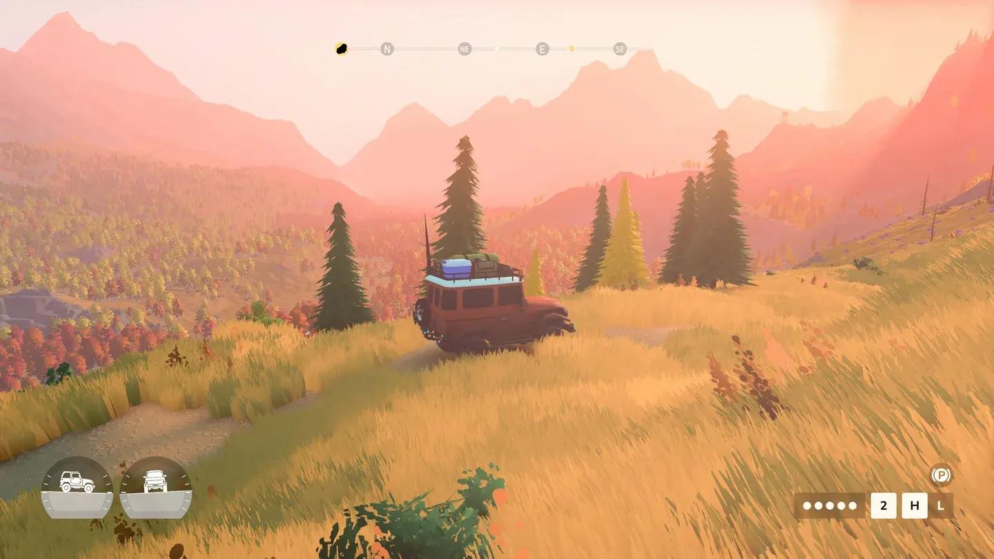 Over the hill 4x4 vehicle customization setup screen