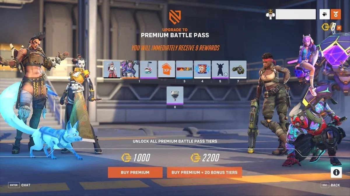 Season 2 Battle Pass reward tiers