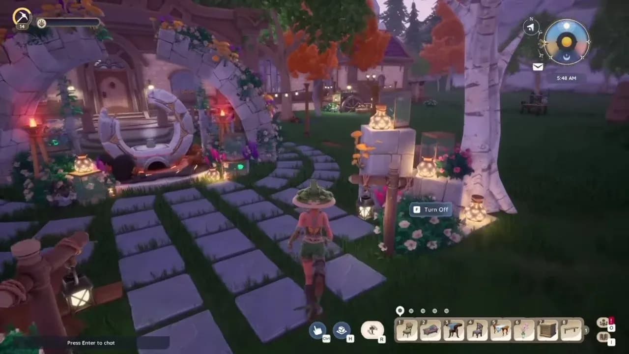 Place chests to expand storage