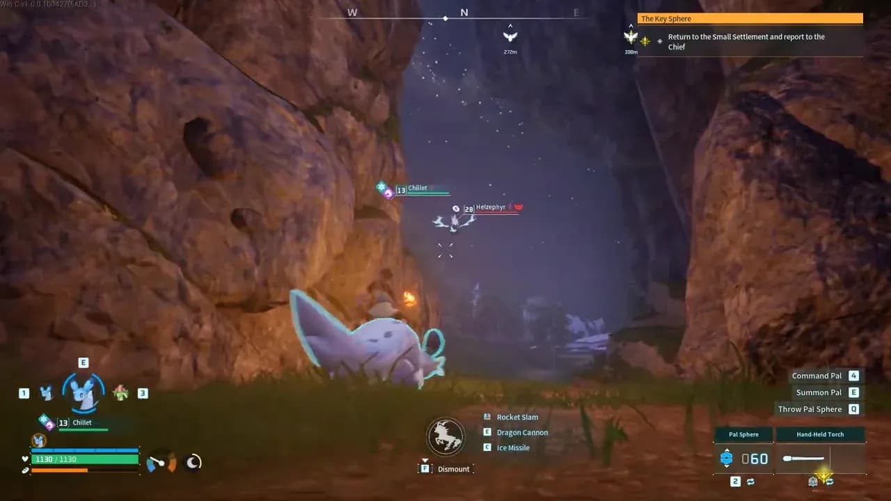 Capturing Helzephyr with Pal Spheres